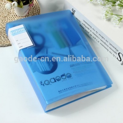 A4 five colors clear cover filing folder