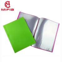 MIFIA 10-100 pocket display book a4 clear thick plastic file folder document holder